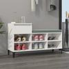 VidaXL Shoe Cabinet High Gloss White 102x36x60 Cm Engineered Wood 821214