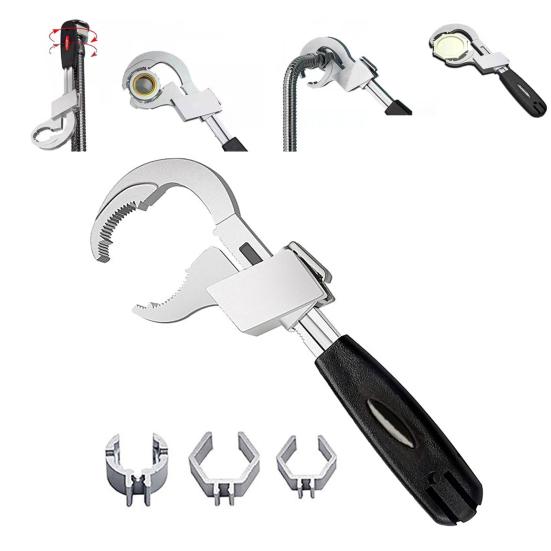 Сантехнический ключ для кухонного крана с эргономичной ручкой, широко используемый, универсальный, регулируемый