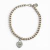 Отличный TIFFANY&Co. браслет Мини Браслет с Бусиной-Тэгом в Форме Сердца Серебро 925 Женский Б/у