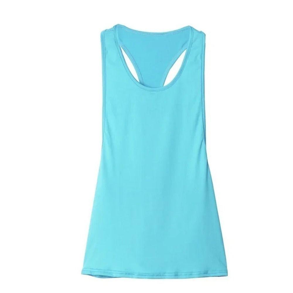T-shaped Blouse Tee Quick Dried Sports Tank Top New Running Tank Top  Workout