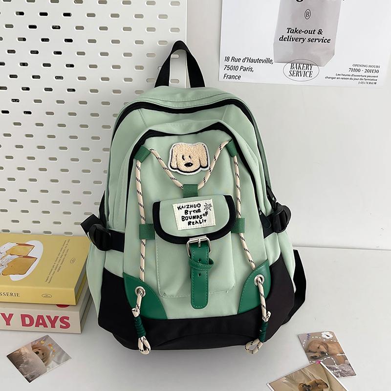 Школьный рюкзак новый персонализированный большой вместимости повседневный рюкзак женский текстурный ученик начальной школы ученик средней школы рюкзак