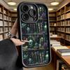 Готический книжный шкаф Черепа и розы Чехол для телефона для iPhone 17 16 15 14 13 12 11 Pro Max Plus Защитный, Гелевый, Гибкий, Защита от царапин