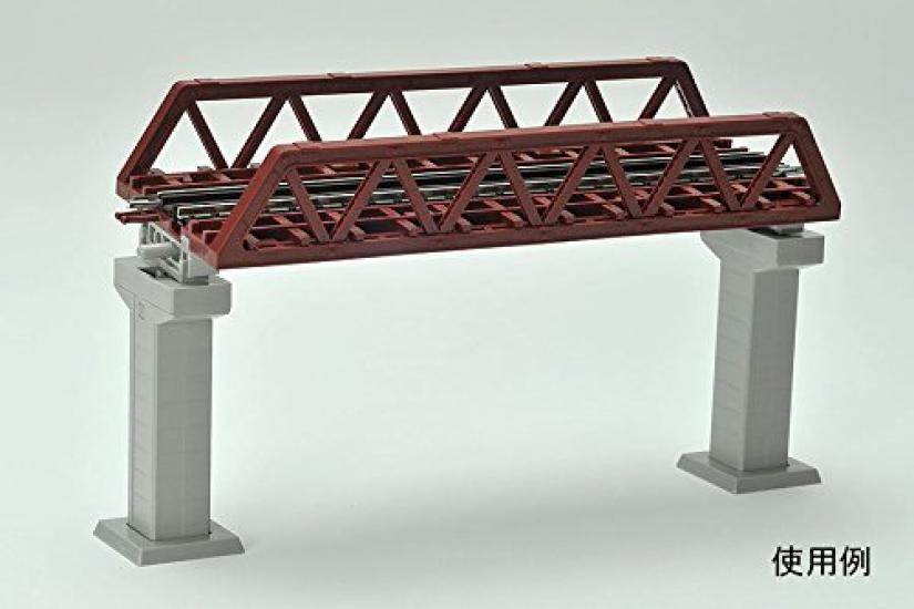 TOMIX N Gauge Pony Truss Bridge F Red 3250 Railway Model Supplies