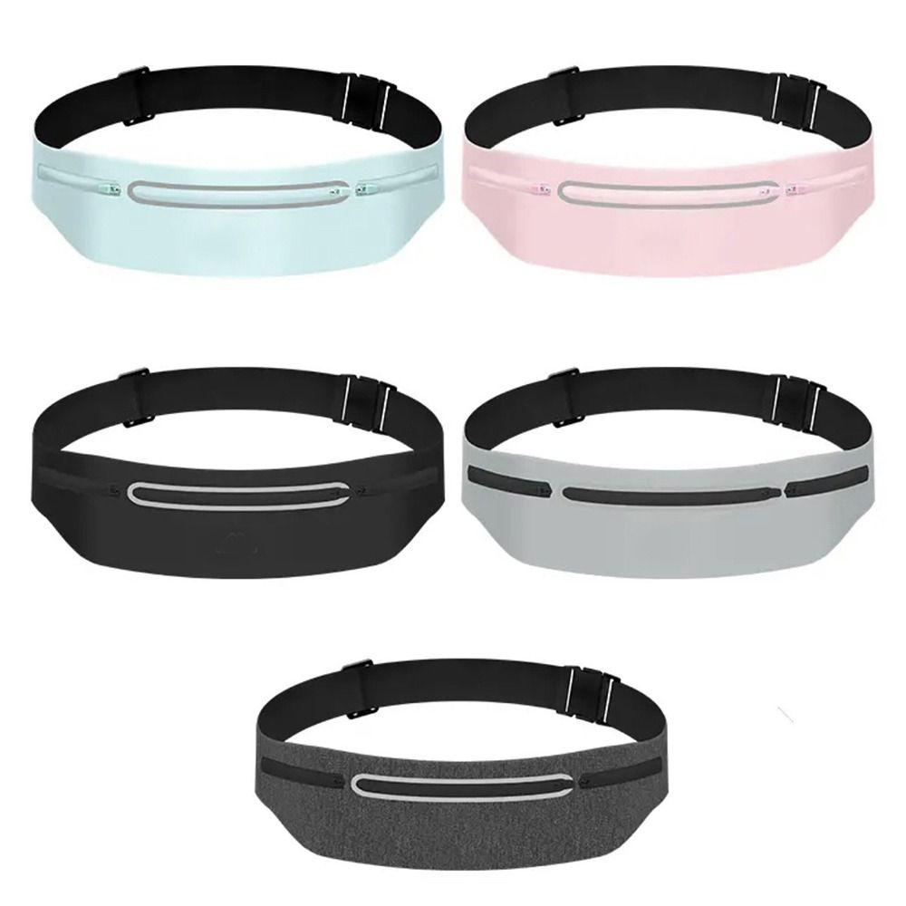 Adjustable Sports Fanny Pack Reflective Strip Outdoor Sport Phone Pouch Unisex