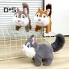 Electric Plush Squirrel Toy Interactive Jumping Movable Tail Squirrel Toy Toddlers Educational Baby Tummy Time Crawling Stuffed Animal Toy