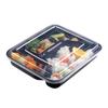 Disposable Plastic 4-Compartment Meal Prep Containers