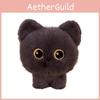 Black Cat Plush For Kids And Adults Super Soft Short Plush Sleep Companion