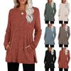 Women's Fashionable Long-sleeved Pullover Solid-color Top