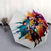 1 шт. K-POP hunter X Автоматический складной зонт с удобной трехскладной конструкцией, 8 металлических спиц - для использования на улице, в повседневной жизни, в путешествиях A37