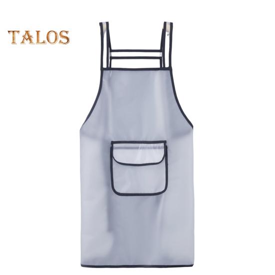 Фартук с двойным плечом, большой карман, водонепроницаемый, 2 стиля, полезный, быстросохнущий нагрудник для приготовления пищи для ресторана