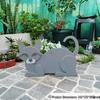 Independent Station Cross-border Garden Art Craft Ornaments: Dog & Cat Flower Pot and Planter