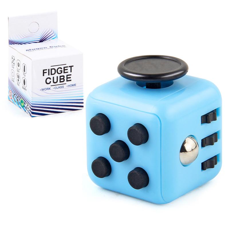 Mini Fidget Cube Toy Vinyl Desk Finger Toys Squeeze Fun Stress Reliever Antistress Stress Cube Toys