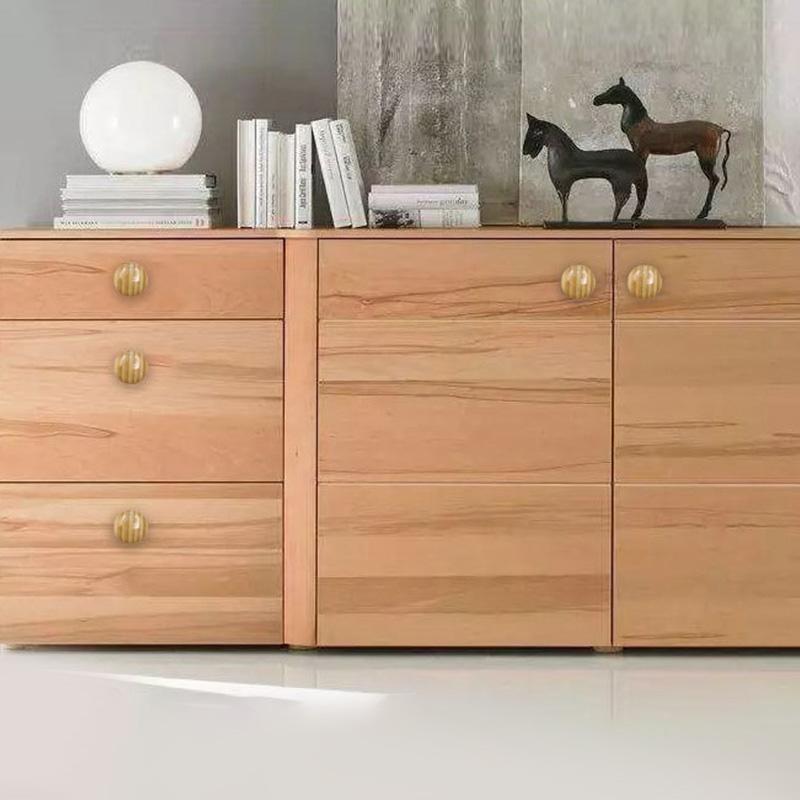 Дверная ручка круглая из натурального дерева, ручка для ящика шкафа, дверные ручки для шкафа, мебельные ручки, фурнитура для кухонной мебели