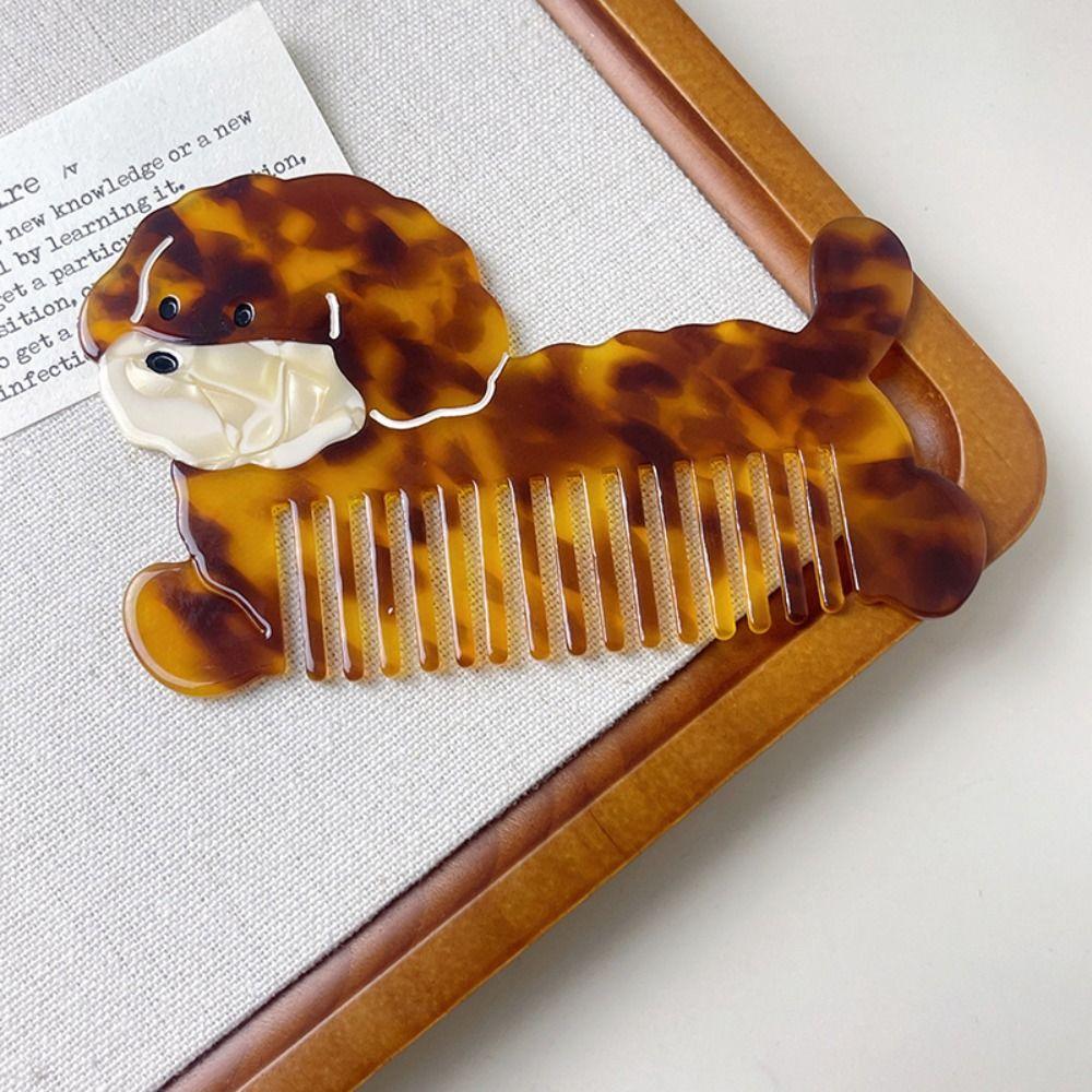 Tulip Acetate Comb Cartoon Hairdressing Combs Hair Care Makeup Comb  Household