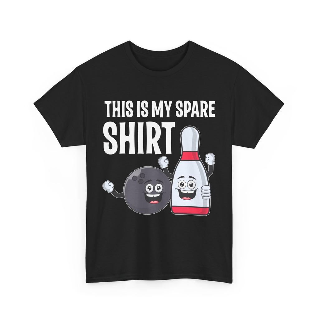 Bowler This Is My Spare Shirt Bowling Player Funny T-Shirt Mens Womens Tees Top