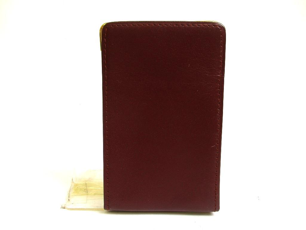 Authentic Cartier Must De Cartier Bordeaux Leather Cigarette Case #a990  Open box