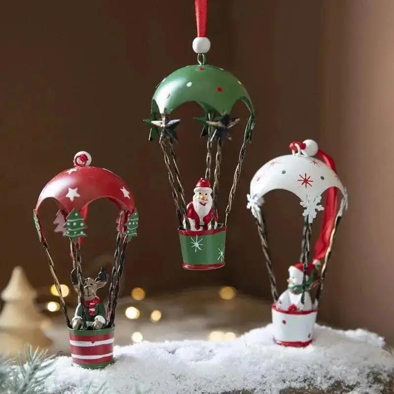 Christmas Delicate Fine Workmanship Christmas Ornament Hot Air Balloon Home Party Christmas Home Decoration Supplies