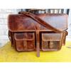 Handmade Retro Buffalo Leather Laptop Messenger Bag Office Briefcase Bag