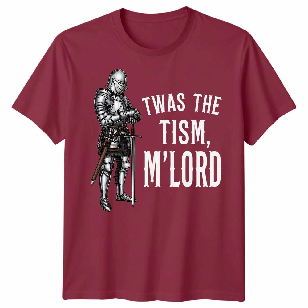 Funny Autism Awareness Support Twas The Tism M Lord Autistic Unisex Tshirt