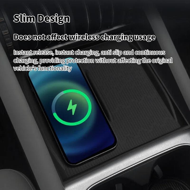 For BYD Atto 3 Evo 2025 2026 Wireless Charging Pad Car Phone Charger Anti-Slip Mat Protective Cover Auto Interior Accessories