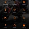 Беспроводной ЖК-дисплей Мотоциклетный TPMS Тестер температуры шин с 2 внешними датчиками Беспроводной детектор давления в шинах мотоцикла