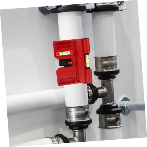OSALADI 2-Piece Foldable Bubble Angle Indicator for Measuring Tube Angle and Pipeline Positioning