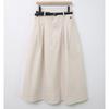 Shop   Women Back Banding Tuck Long Skirt Brown Dgb Wsk 4204