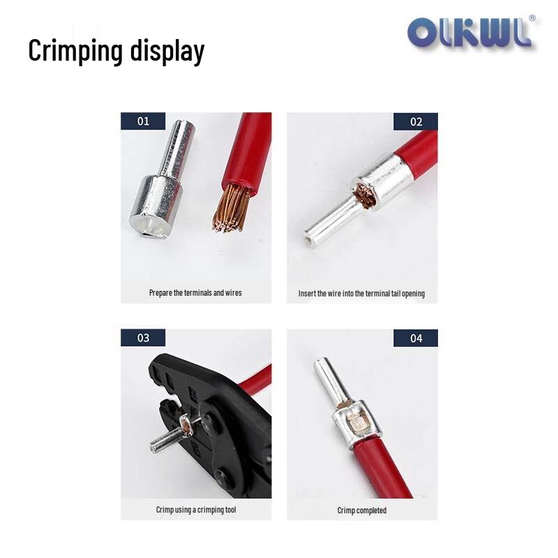 OLKWL IT Needle Type Copper Plated Silver Cold Press Terminals
