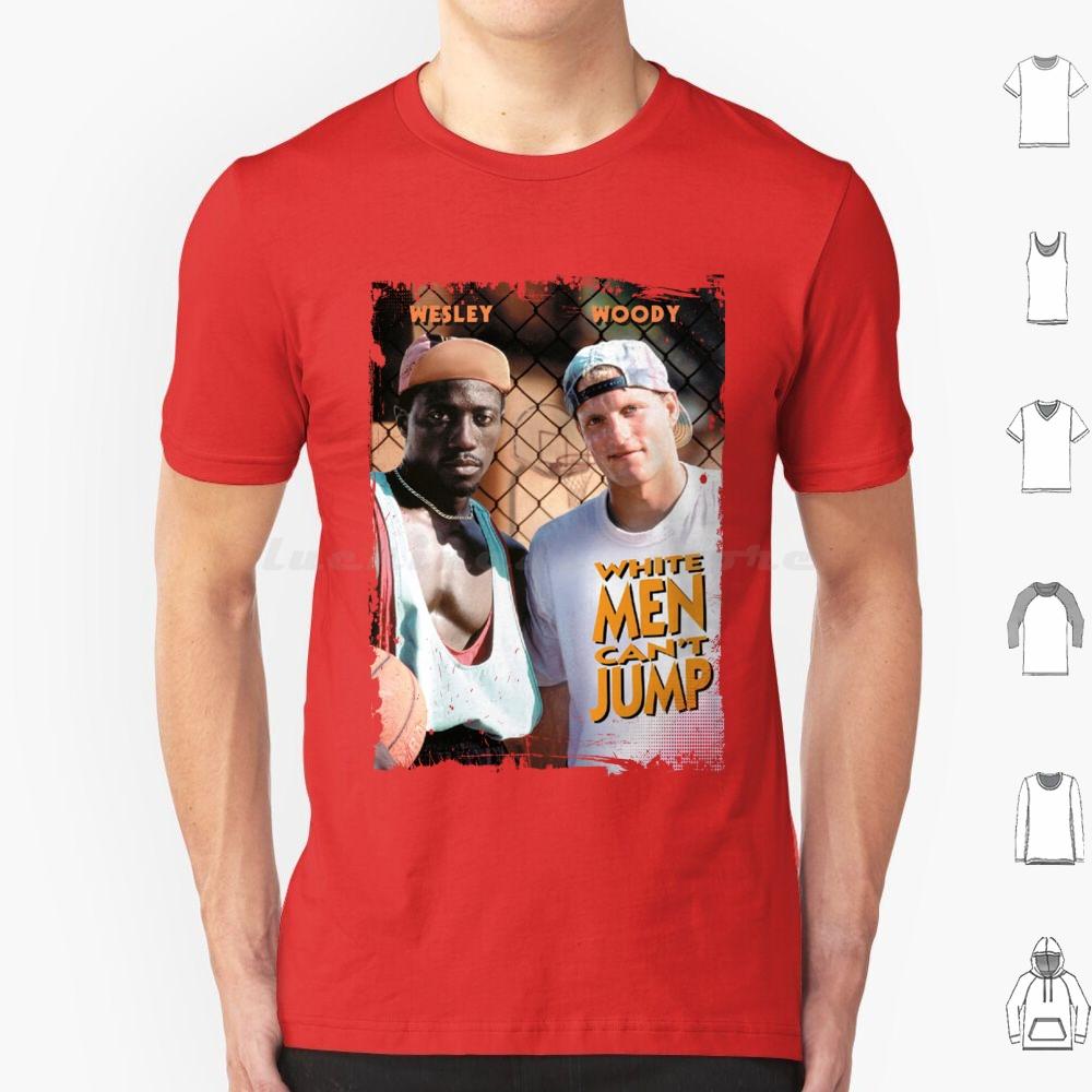 White Men Cant Jump T Shirt Cotton Men Women DIY Print White Men Cant Jump Vintage Basketball Movies 90s Movies 90s Nostalgia