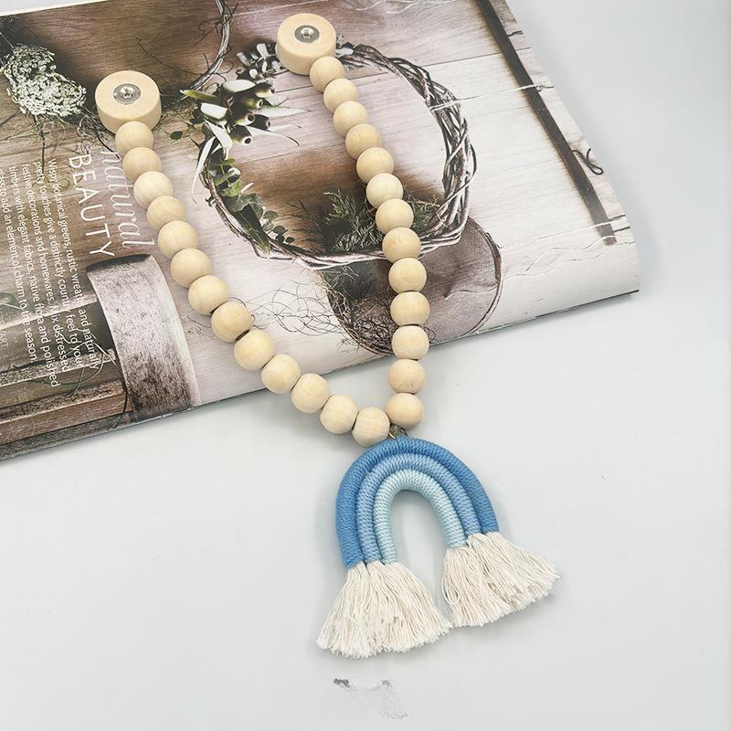 Модная мультяшная радужная струя, занавеска из розового дерева, магнитная пряжка, домашняя занавеска, магнитный ремешок для подвязывания, веревка для подвязывания