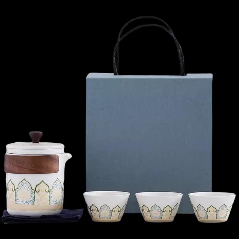 Woding Portable Ceramic Travel Tea Set