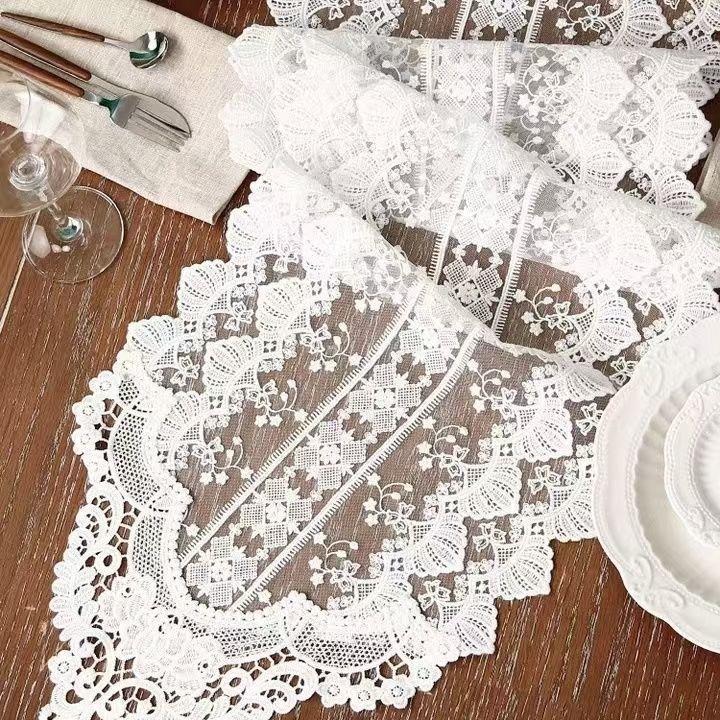 Кружевной флаг для стола Европейский чехол для тумбы под телевизор Ткань Американский флаг для стола Полотенце Длинная скатерть Декоративное полотенце Флаг для журнального столика