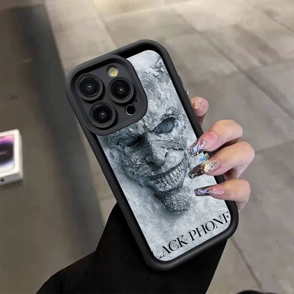 Чехол для телефона из ТПУ в стиле фильма ужасов The B-Black P-Phone Для Iphone 17 16 15 14 13 12 11 Pro Max Plus Чехол