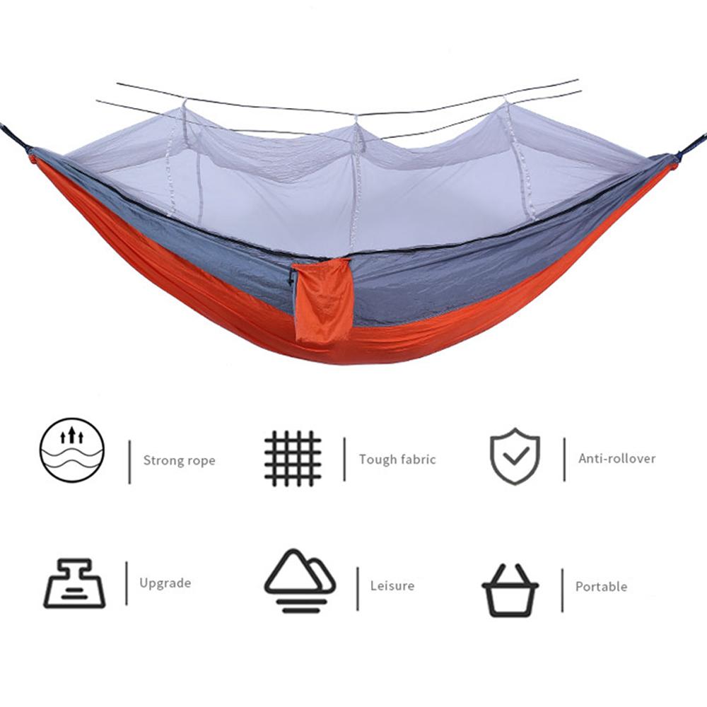 Автоматический быстро открывающийся гамак с москитной сеткой, портативный гамак для кемпинга на открытом воздухе, защита от опрокидывания