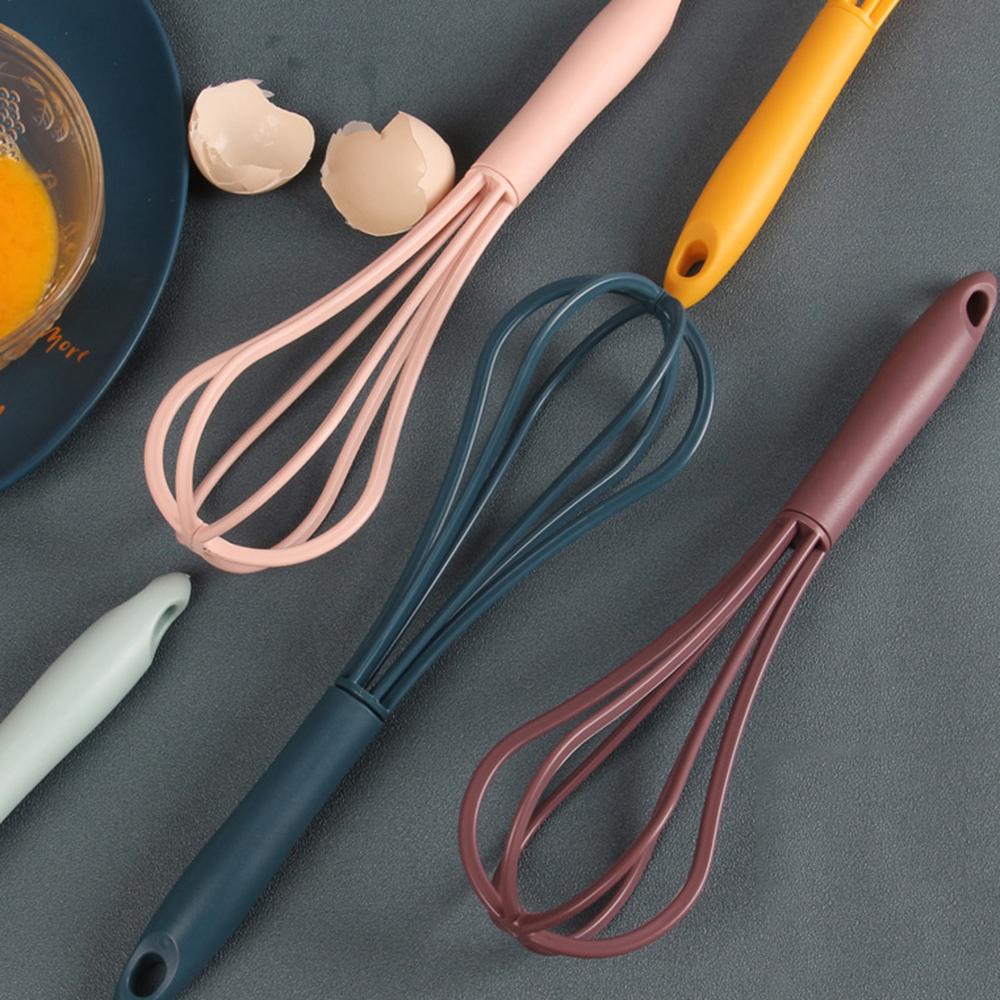Многофункциональный роторный ручной миксер для взбивания яиц, мини пластиковый кухонный венчик для яиц, инструмент для выпечки, мешалка для яиц, силиконовый венчик