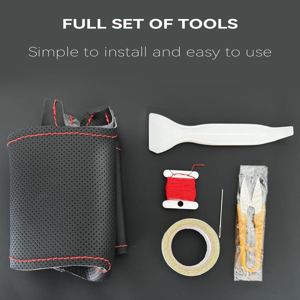 Чехол на руль автомобиля из микрофибры и кожи, обмотка руля, подходит для Mercedes Benz AMG C43 E53 S63 GLE G63, Черный