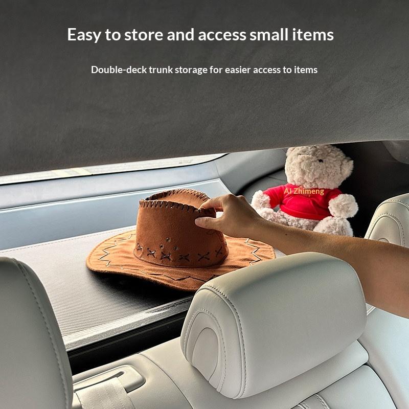 For Xpeng MONA L03 2026 Retractable Trunk Cargo Privacy Cover Retractable Rear Luggage Shade Shield Interior Decoration