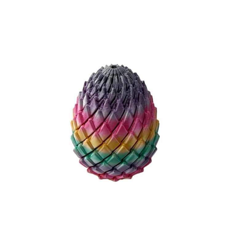 3D Printed Twisty Fidget Egg Portable Sensory Toy Stress Relief Desk Toy for Office Workers Kids Easter Basket Fillers