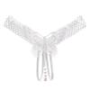 Эротические трусики женские сексуальные стринги без вырезов кружевное ажурное нижнее белье для женщин эротическое Т-образное горячее прозрачное женское бантовое стринги