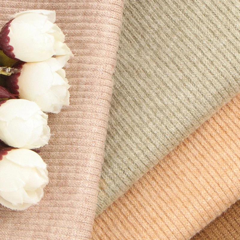 100x160 см шерстяная спандекс толстая рубчатая ткань эластичная имитация кашемира трикотажная ткань для самостоятельного шитья зимний теплый кардиган свитера