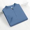 Summer new minimalist solid color men's cool short sleeved T-shirt with breathable and sweat wicking old money style
