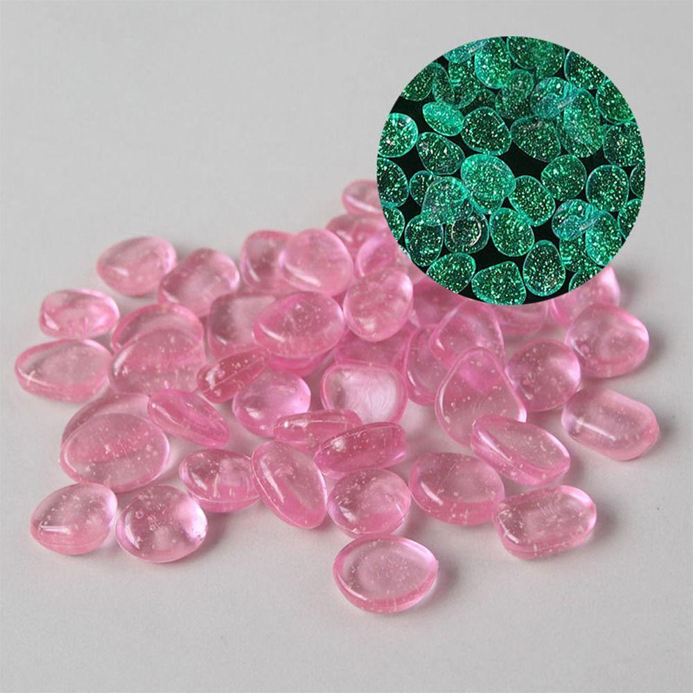Glow In the Dark Colorful Luminous Stone Long-lasting Garden Paving Fluorescent-Stone  for Aquatic