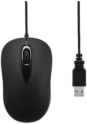 Проводная лазерная мышь Sanwa Supply с 3 кнопками, средняя, черная, MA-LS176BK