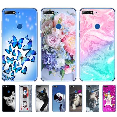Силиконовый чехол для 5,99 дюйма Huawei Honor 7C, чехол для Honor 7C Pro, мягкий чехол из ТПУ для задней панели телефона, полный защитный чехол на 360 градусов