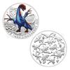 Austrian Dinosaur Gold Commemorative Coin, Dinosaur Commemorative Badge, Children's Gift, Including gift box, gift box packaging, gift box style