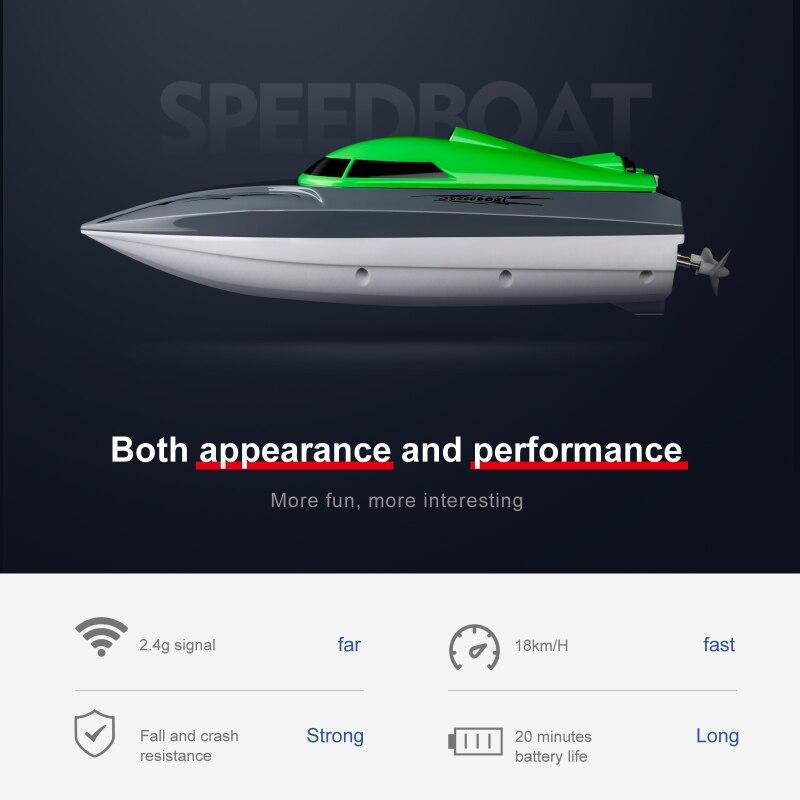 High-speed Yacht RC Boats 2.4G Upgraded Remote Control Ship Charging Version Summer Toys for Competition Gift