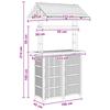 Outdoor Bar Table Natural 115 x 95 x 214 cm Bamboo
