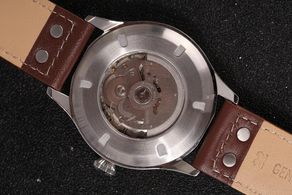 HAMAYOTA Автоматические военные часы с японским мужским часовым механизмом, Пилотские (черный)