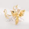Bohemian Iris Flower Armband Leaf Arm Bangle Personalized 3D Flower Metal Bracelet  Girls