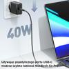 USAMS Charger 2xUSB-C T54 GaN 40W(only head) PD Fast Charging white CC172TC02 (US-CC172)